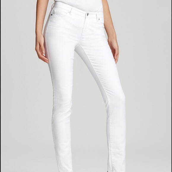 Michael Kors Denim - White Michael Kors Straight Leg Denim Jeans